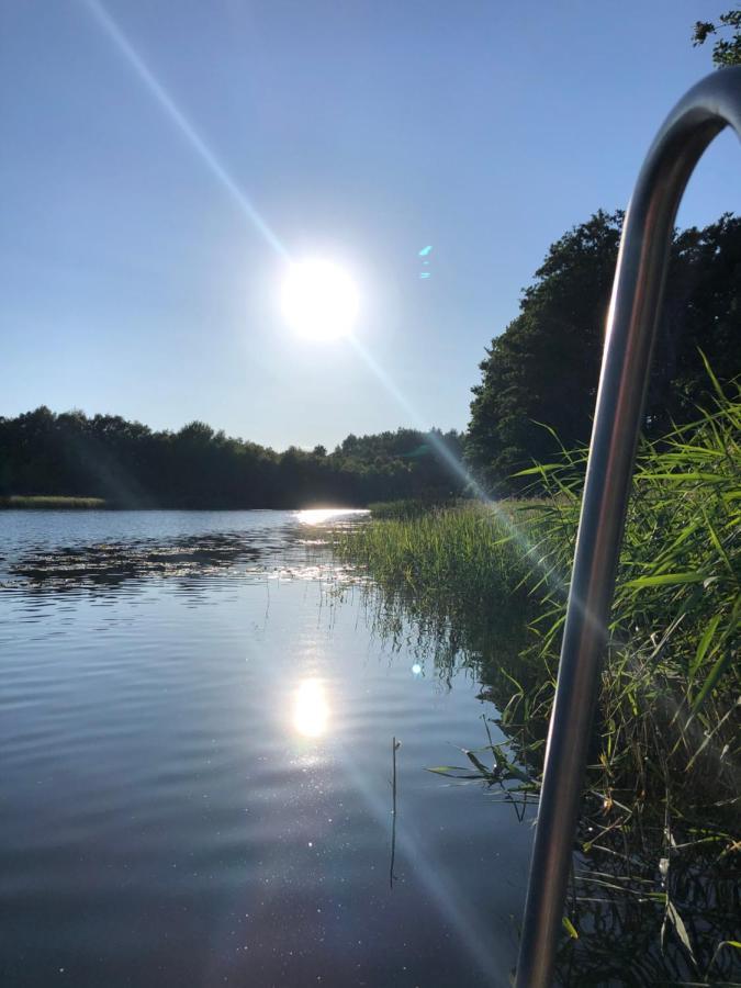 5 Sterne-Ferienhaus Eisvogel Am See Mit Sauna Und Kamin Krakow am See Exteriér fotografie